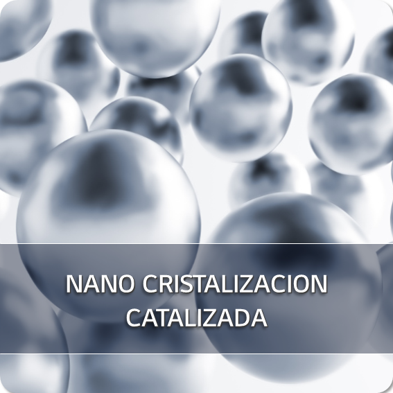 Nano cristalización catalizada